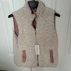Love Tree, size small, Reversible vest, Faux Fur one side and waterproof